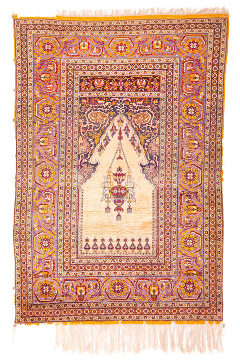 Antique Sivas Silk Rug 6694