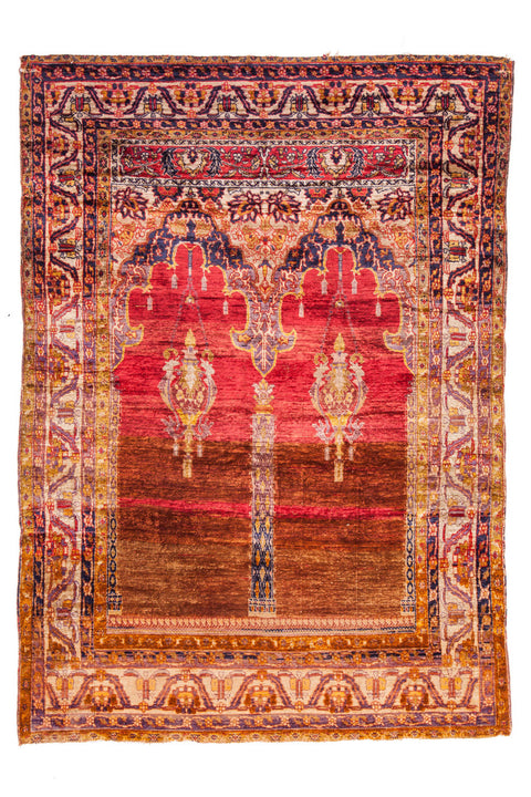 Antique Sivas Silk Rug 8339