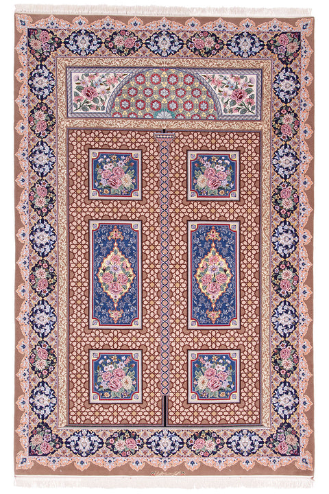 Dawari - Isfahan Door Silk & Wool Rug